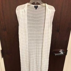Torrid Never Worn White Duster Jacket